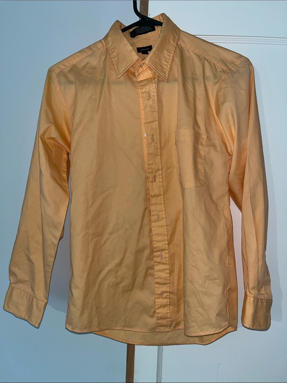 Claiborne Boys Long-Sleeve Orange Dress Shirt size 16